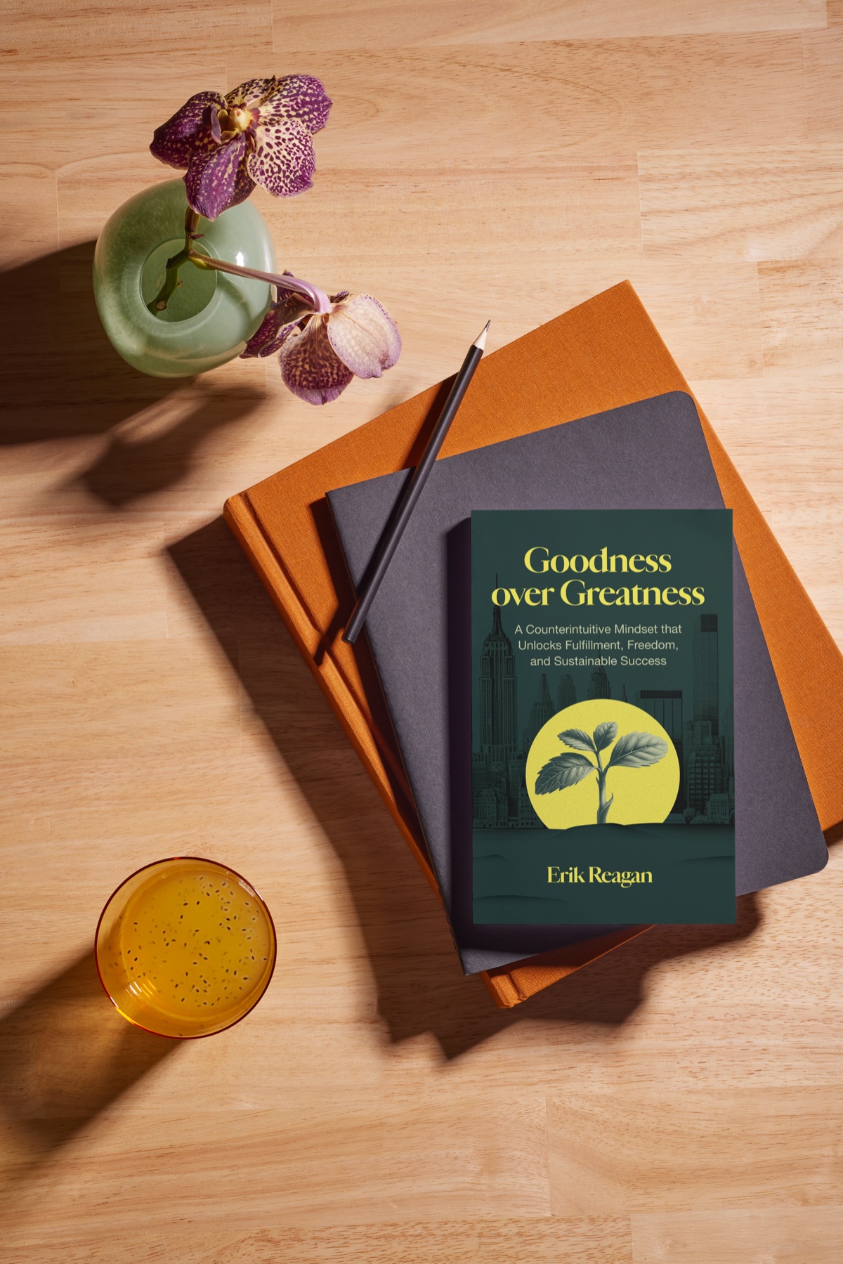 Stack of Goodness over Greatness books